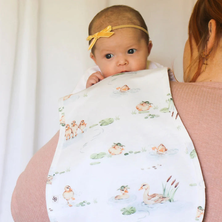 Snuggle Hunny Organic Cotton Burp Cloth - Duck Pond