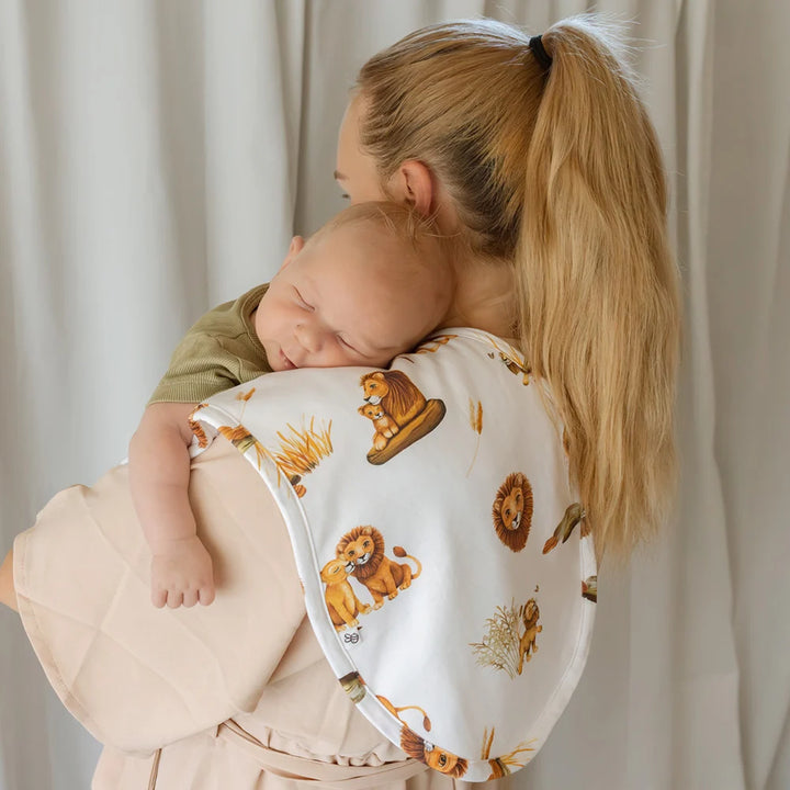 Snuggle Hunny Organic Cotton Burp Cloth - Lion