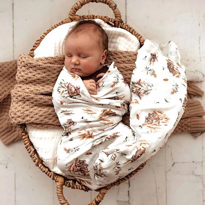 Snuggle Hunny Organic Cotton Muslin Wrap - Koala
