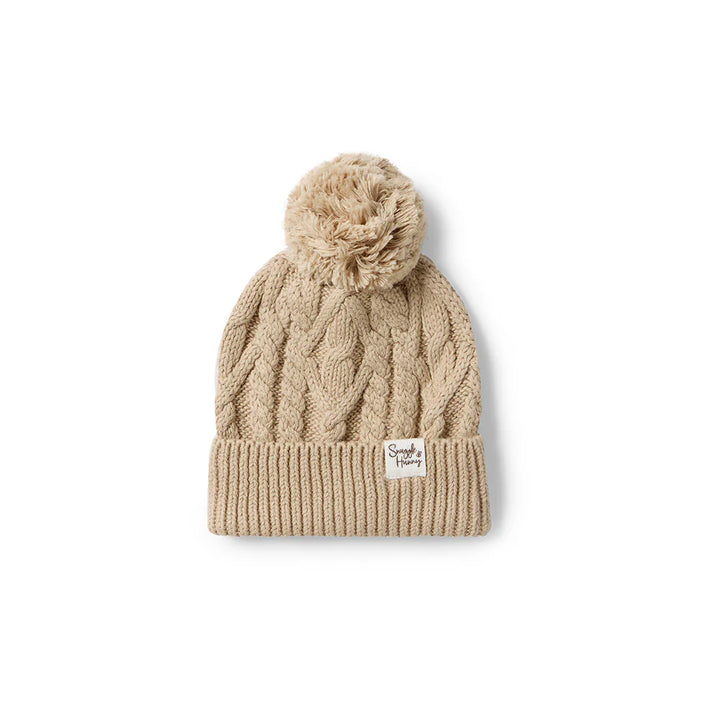Snuggle Hunny Organic Knit Beanie -  Hazelnut