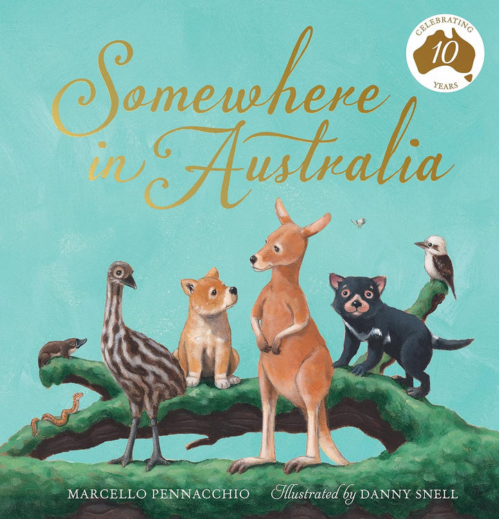 Somewhere in Australia Hardcover Book