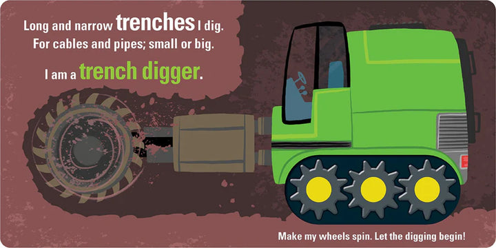 Spin Me! - Let's Go, Busy Diggers! Board Book