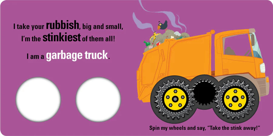 Spin Me! - Let's Go, Stinky Trucks! Board Book