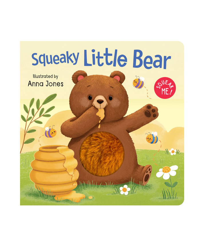 Squeaky Plush Board Book - Squeaky Little Bear
