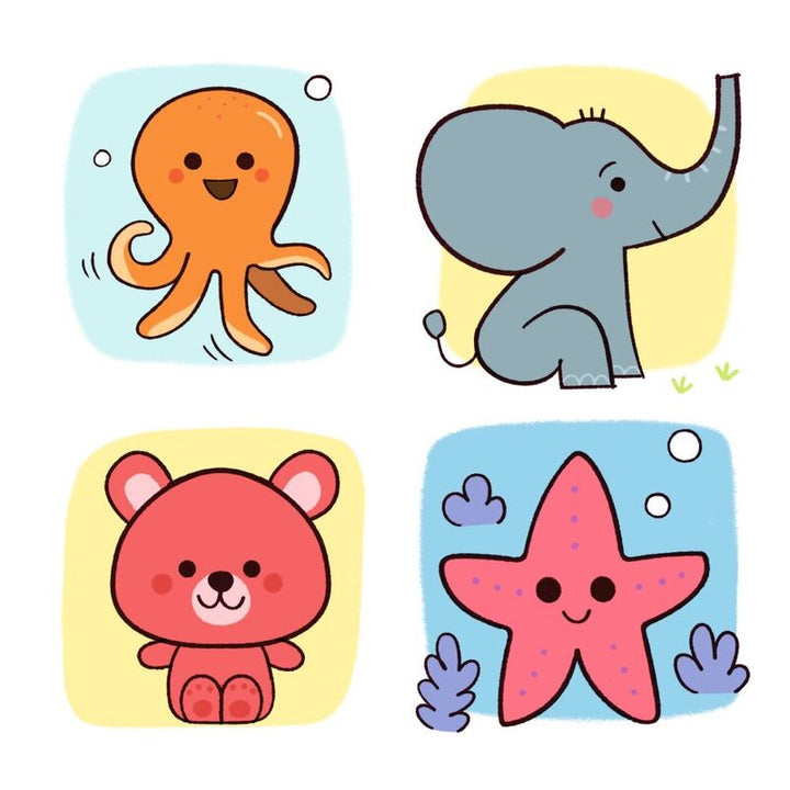 Step by Step Babies & Co Animals Learn to Draw with White Bo
