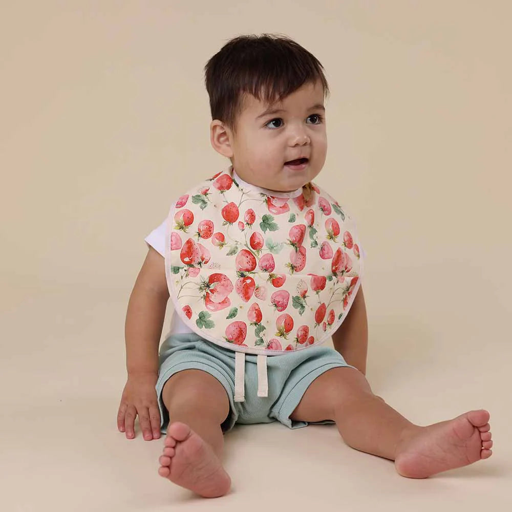 Snuggle Hunny Waterproof Snuggle Bib - Strawberry