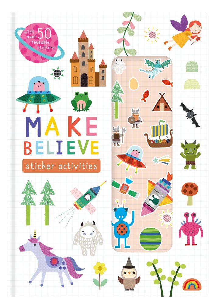 Stretchy Stickers Reusable Sticker Scene Book - Make Believe