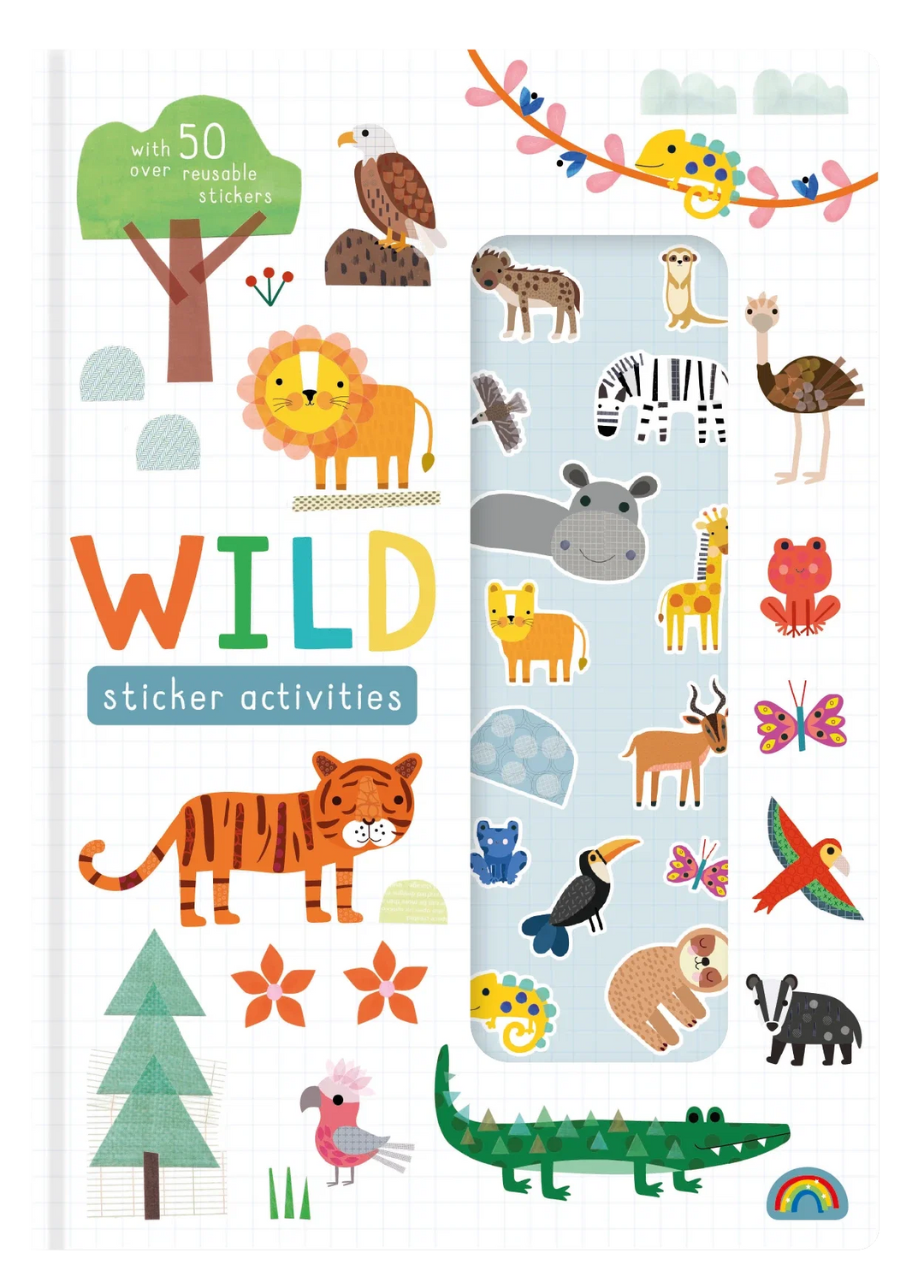 Stretchy Stickers Reusable Sticker Scene Book - Wild