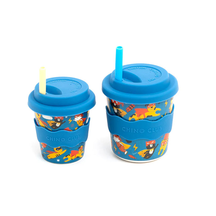 Superhero Kids Keep Cup 240ml + Straw