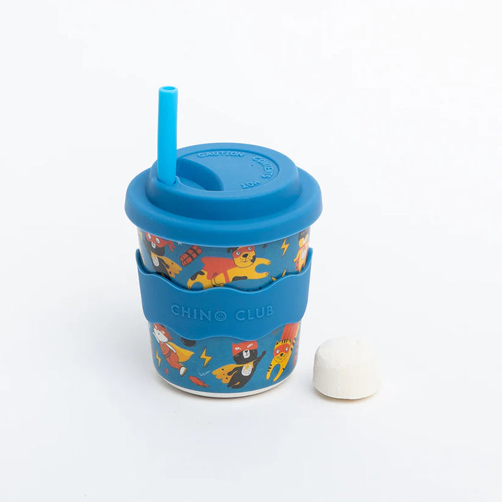Superhero Kids Keep Cup 240ml + Straw
