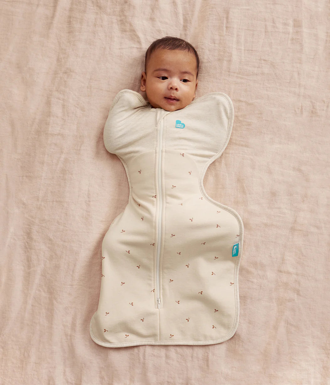 Love to Dream Swaddle Up™ Stretch Cotton Fleece 1.5 TOG - Oatmeal Twigs