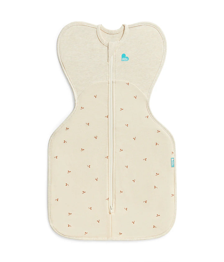 Love to Dream Swaddle Up™ Stretch Cotton Fleece 1.5 TOG - Oatmeal Twigs