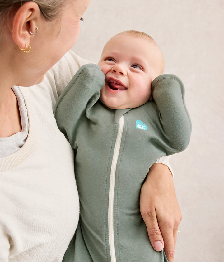 Love to Dream Swaddle Up™ Original Cotton 1.0 TOG - Deep Olive