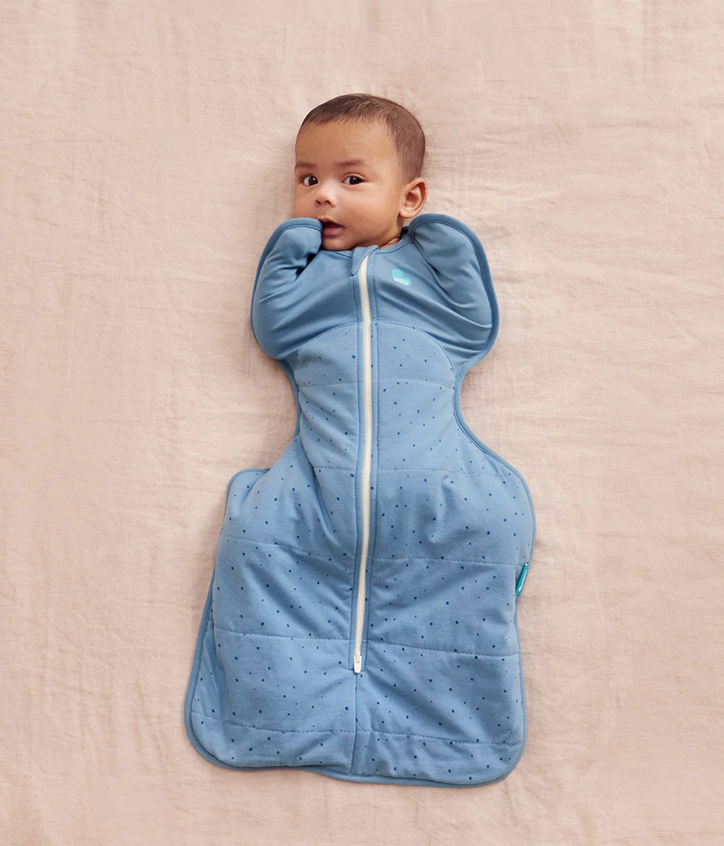 Love to Dream Swaddle Up™ Quilted Stretch Cotton 2.5 TOG - Storm Blue Pebbles