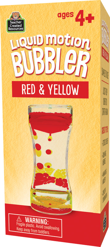 Liquid Motion Sensory Bubbler - Red & Yellow