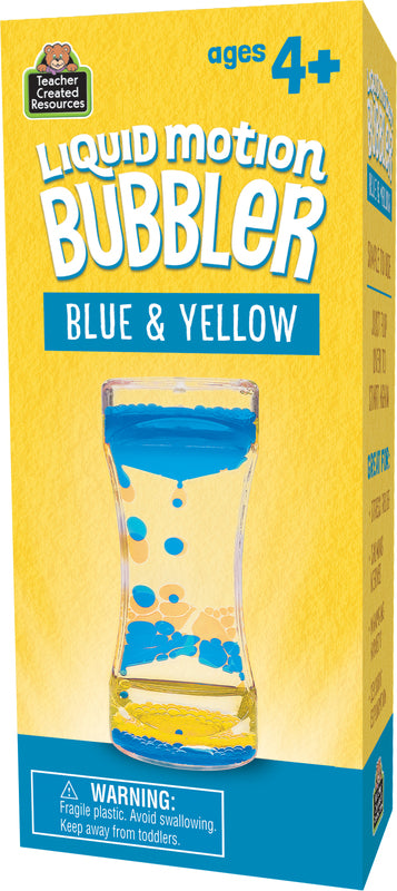 Liquid Motion Sensory Bubbler - Yellow & Blue