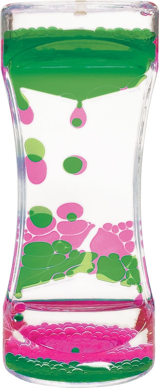 Liquid Motion Sensory Bubbler - Green & Pink