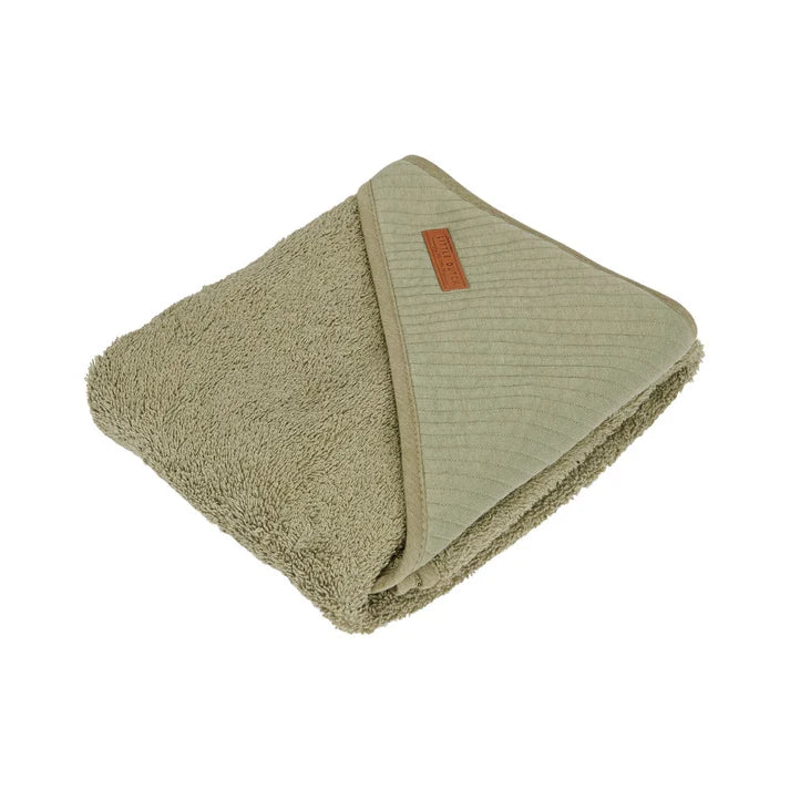 Little Dutch Hooded Towel - Olive Green