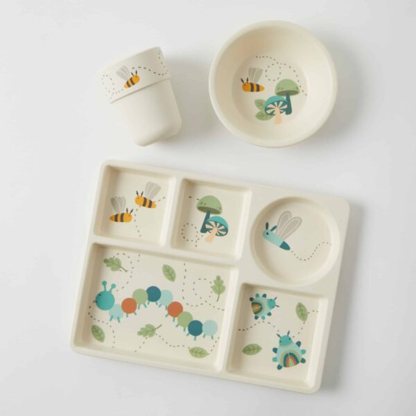 Little Critters Bamboo 3pc Divider Dining Set - Assorted