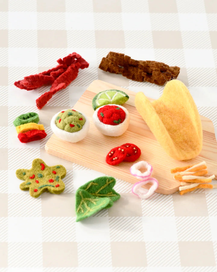 Taco Felt Play Food Set