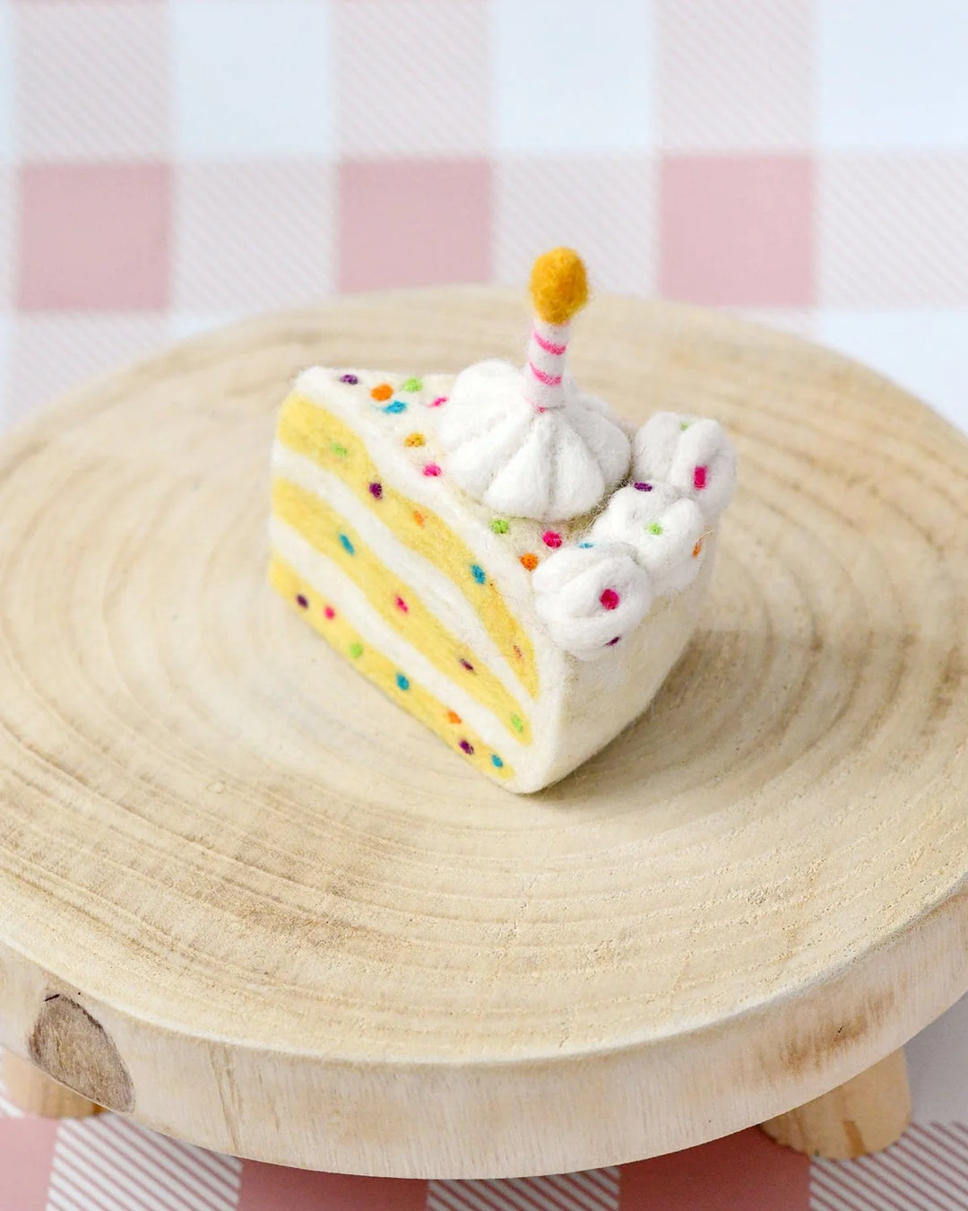 Confetti Cake Slice Felt Play Food