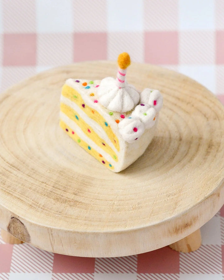 Confetti Cake Slice Felt Play Food