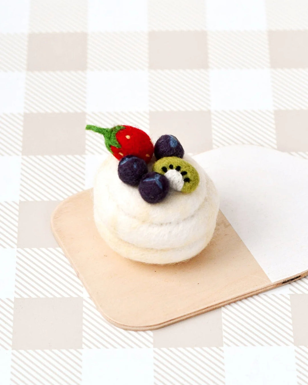 Pavlova Meringue Desert Felt Play Food