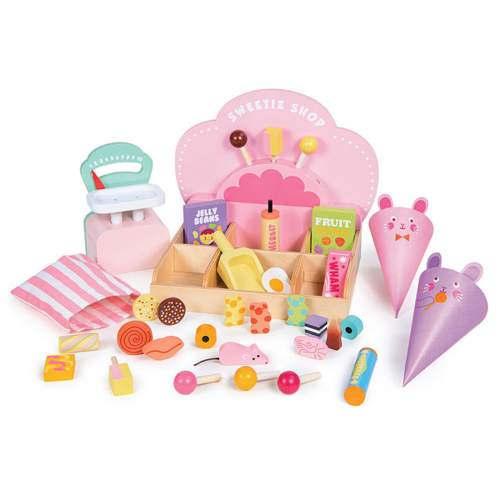 Tender Leaf Wooden Sweetie Pic N Mix Shop Play Set
