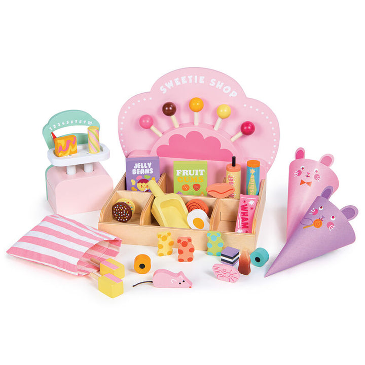 Tender Leaf Wooden Sweetie Pic N Mix Shop Play Set