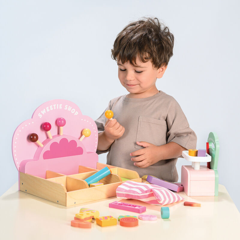 Tender Leaf Wooden Sweetie Pic N Mix Shop Play Set