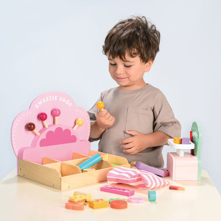 Tender Leaf Wooden Sweetie Pic N Mix Shop Play Set