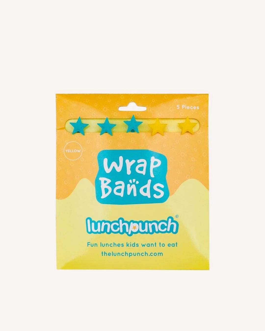 Lunch Punch Silicone Wrap Bands - Yellow