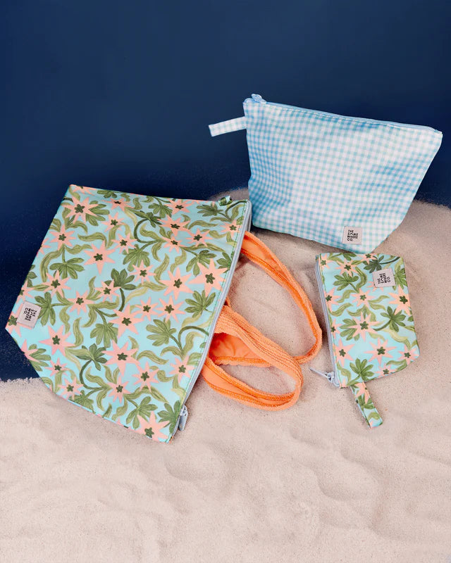 The Somewhere Co Seaflower Handy Pouch Trio