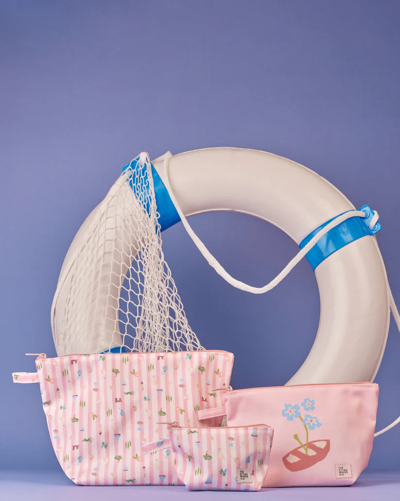 The Somewhere Co Boat Days Handy Pouch Trio