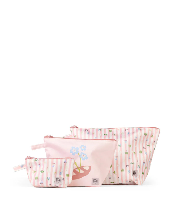 The Somewhere Co Boat Days Handy Pouch Trio