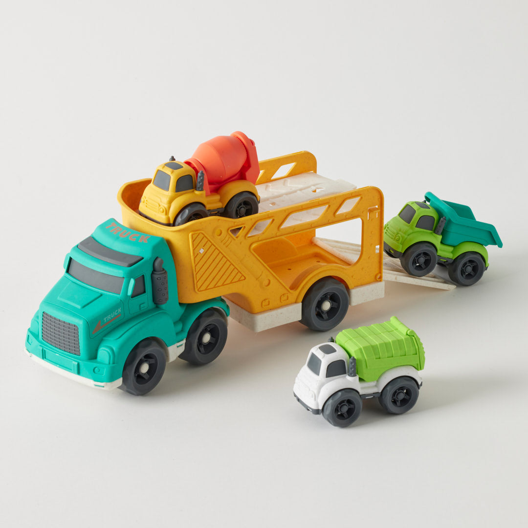 Bioplastic Car Carrier Vehicle Play Sets - Assorted