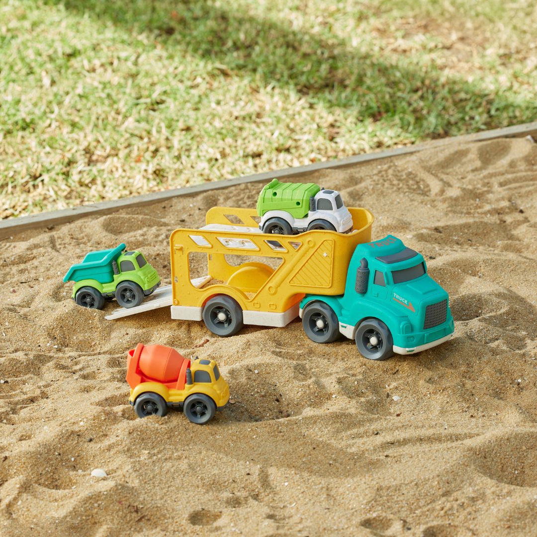 Bioplastic Car Carrier Vehicle Play Sets - Assorted