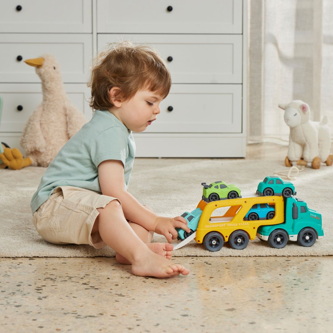 Bioplastic Car Carrier Vehicle Play Sets - Assorted