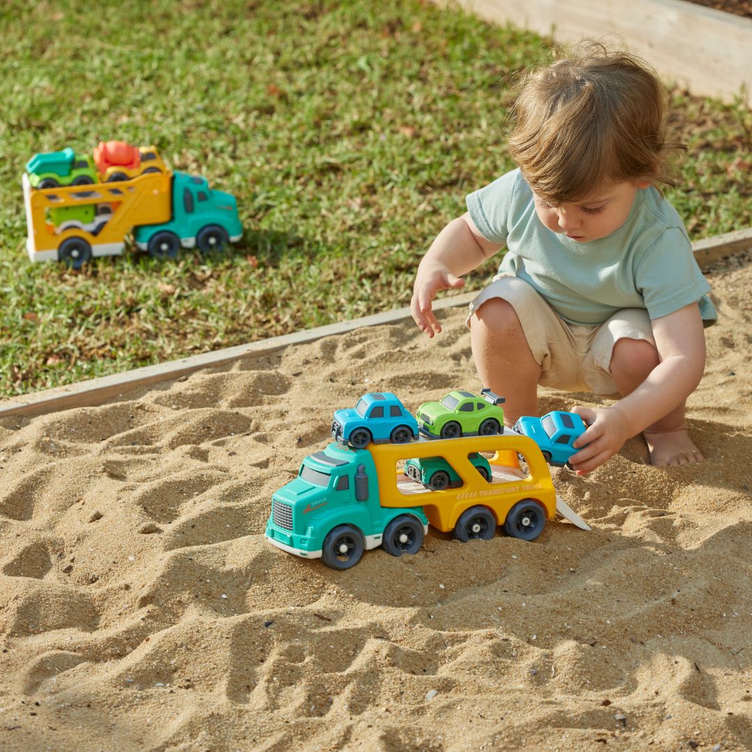 Bioplastic Car Carrier Vehicle Play Sets - Assorted