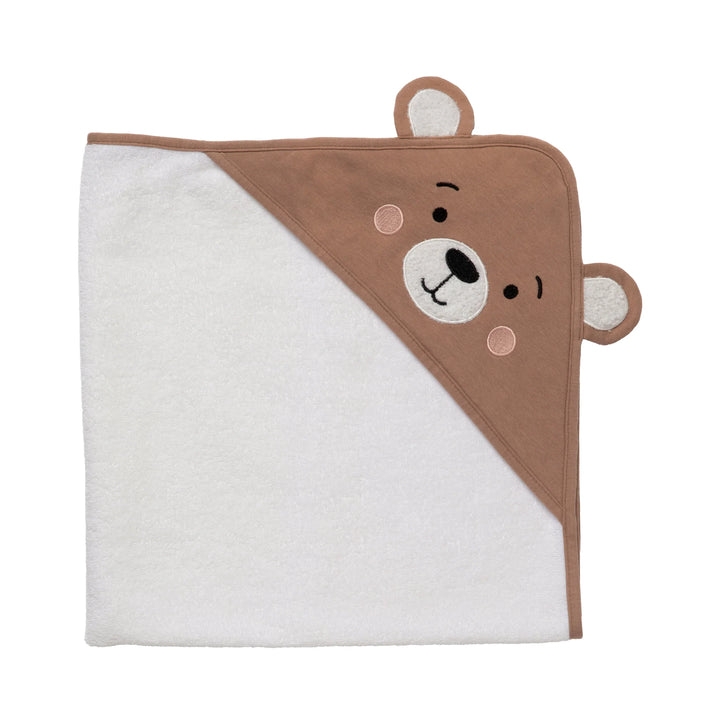 Cotton Hooded Towel - Cuddly Bear