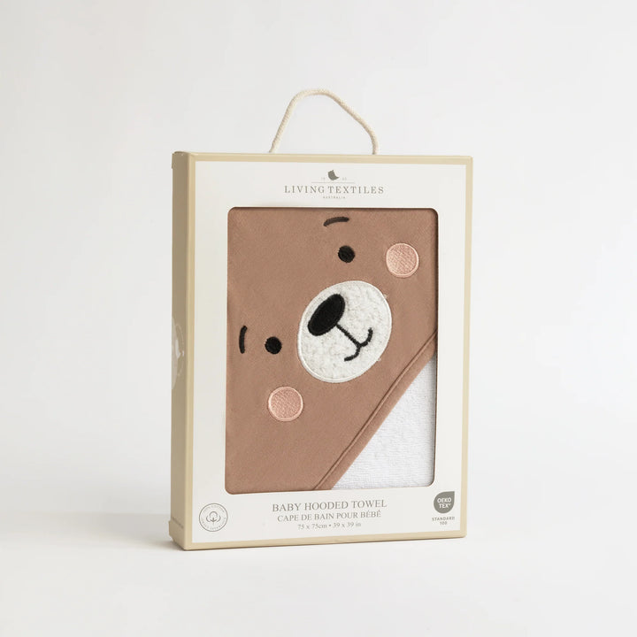 Cotton Hooded Towel - Cuddly Bear