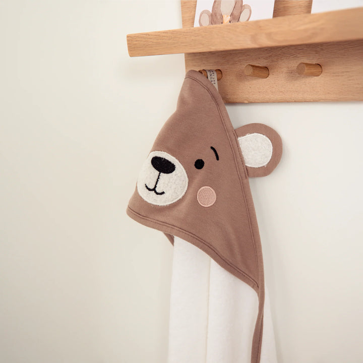 Cotton Hooded Towel - Cuddly Bear