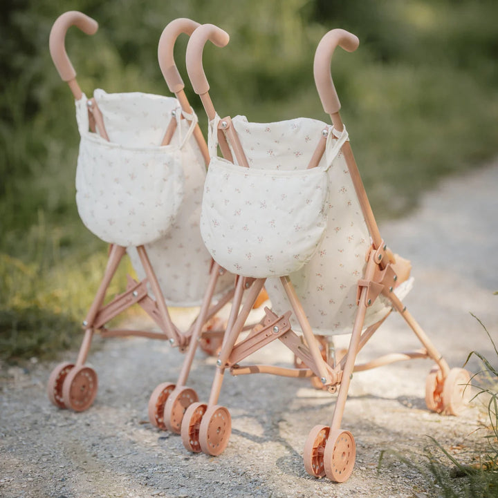Little Dutch Metal Pink Doll Stroller
