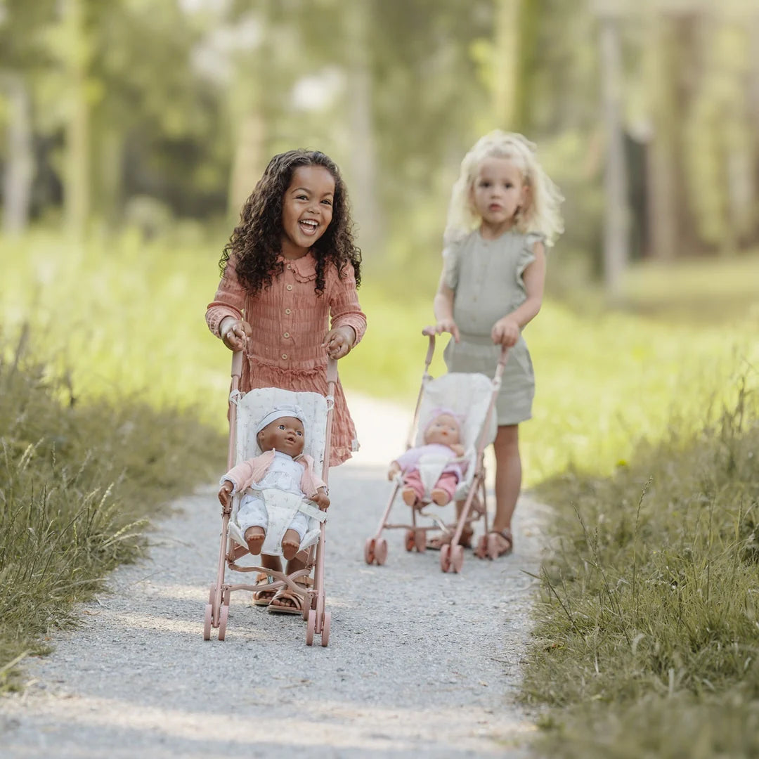 Little Dutch Metal Pink Doll Stroller