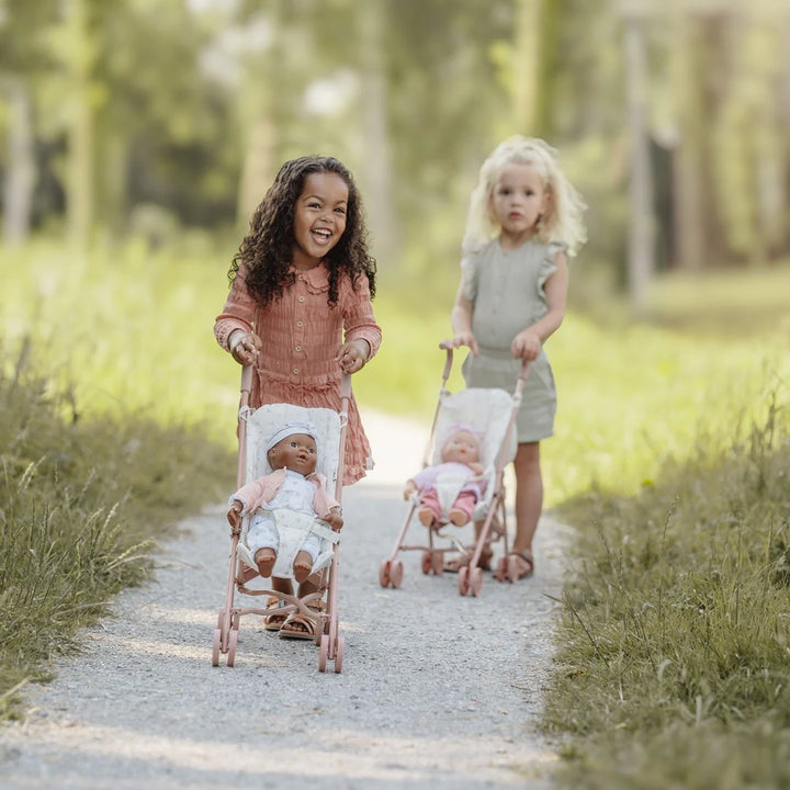 Little Dutch Metal Pink Doll Stroller