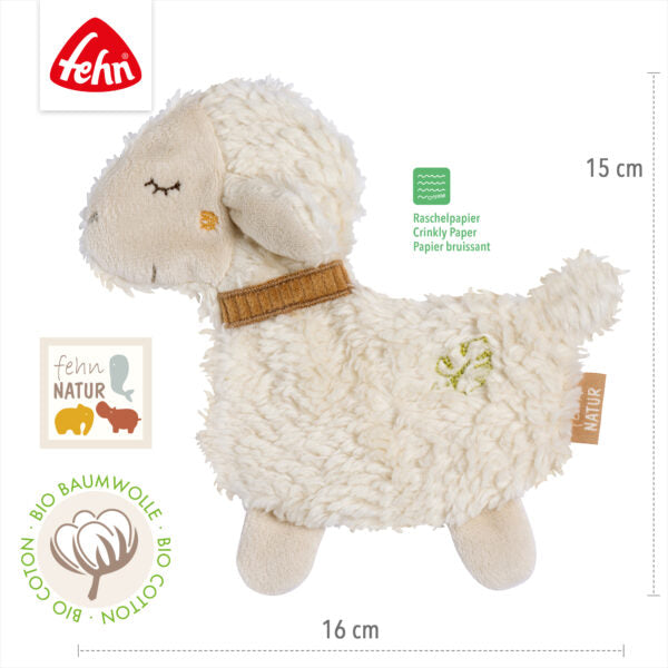 FehnNATUR Crinkle Sheep Sensory Toy