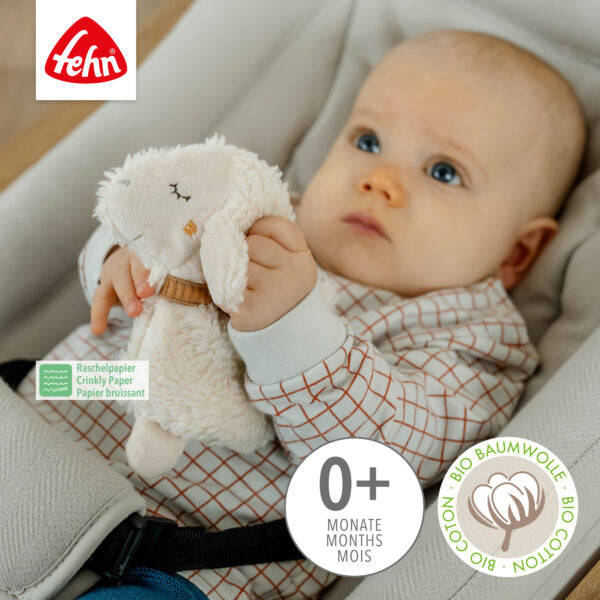 FehnNATUR Crinkle Sheep Sensory Toy