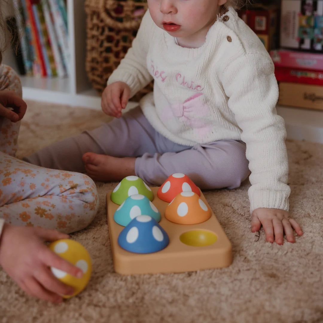 Sassy Baby Mischievous Matching Mushrooms