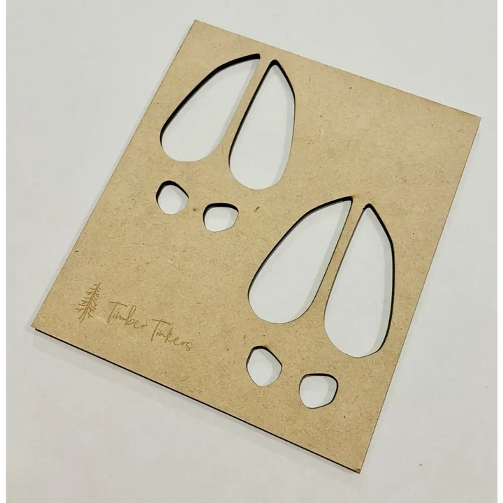 Reindeer Prints Stencil/Footprints Set