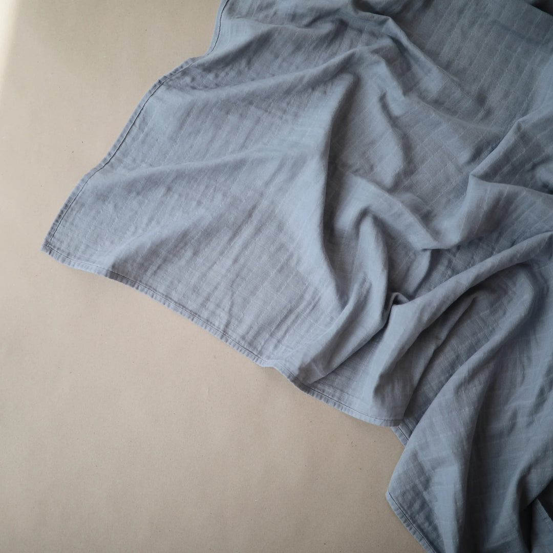 Organic Cotton Muslin Swaddle Blanket - Tradewinds